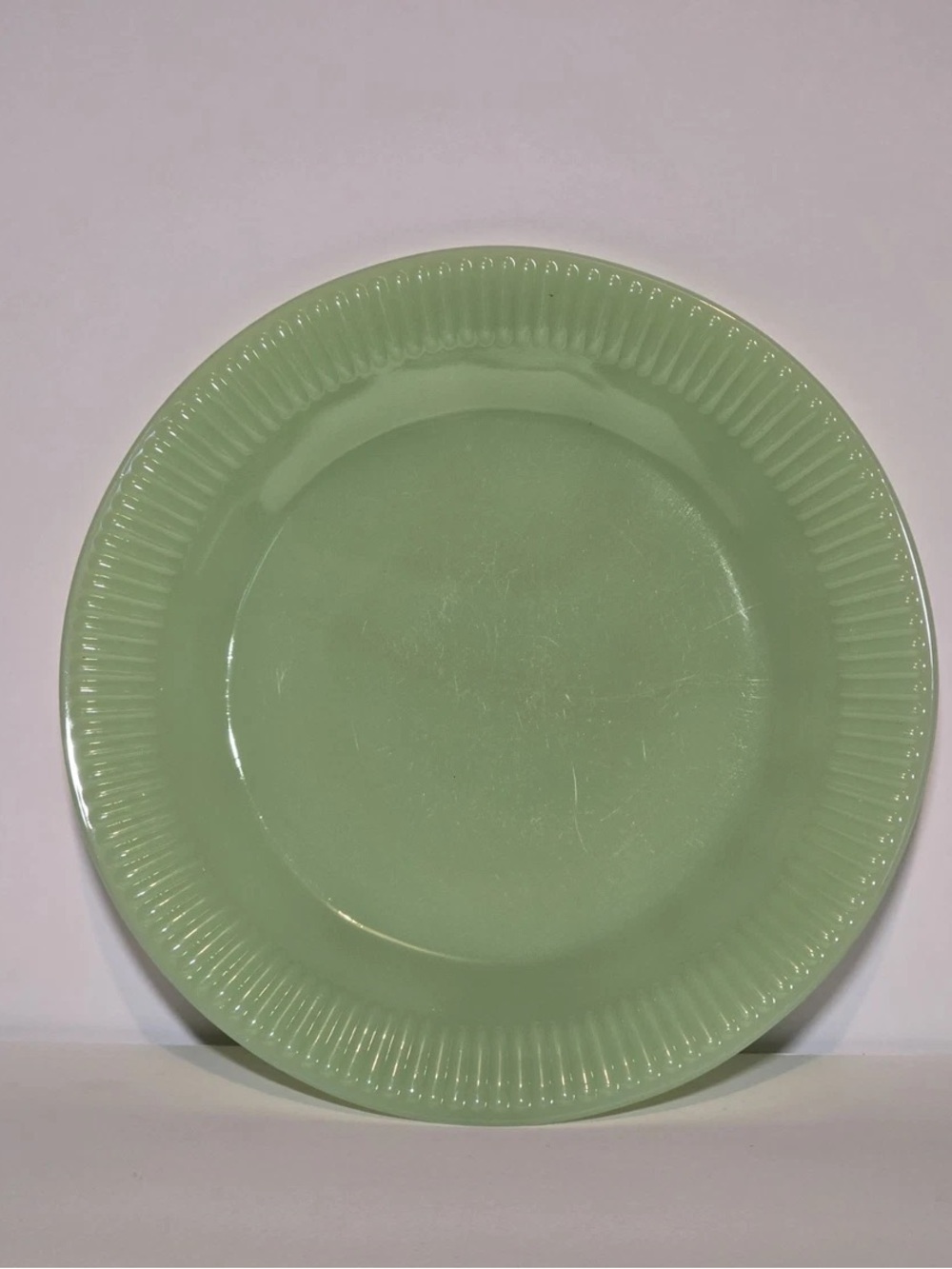 Fire King Jadeite Jane Ray Salad Plate (1)